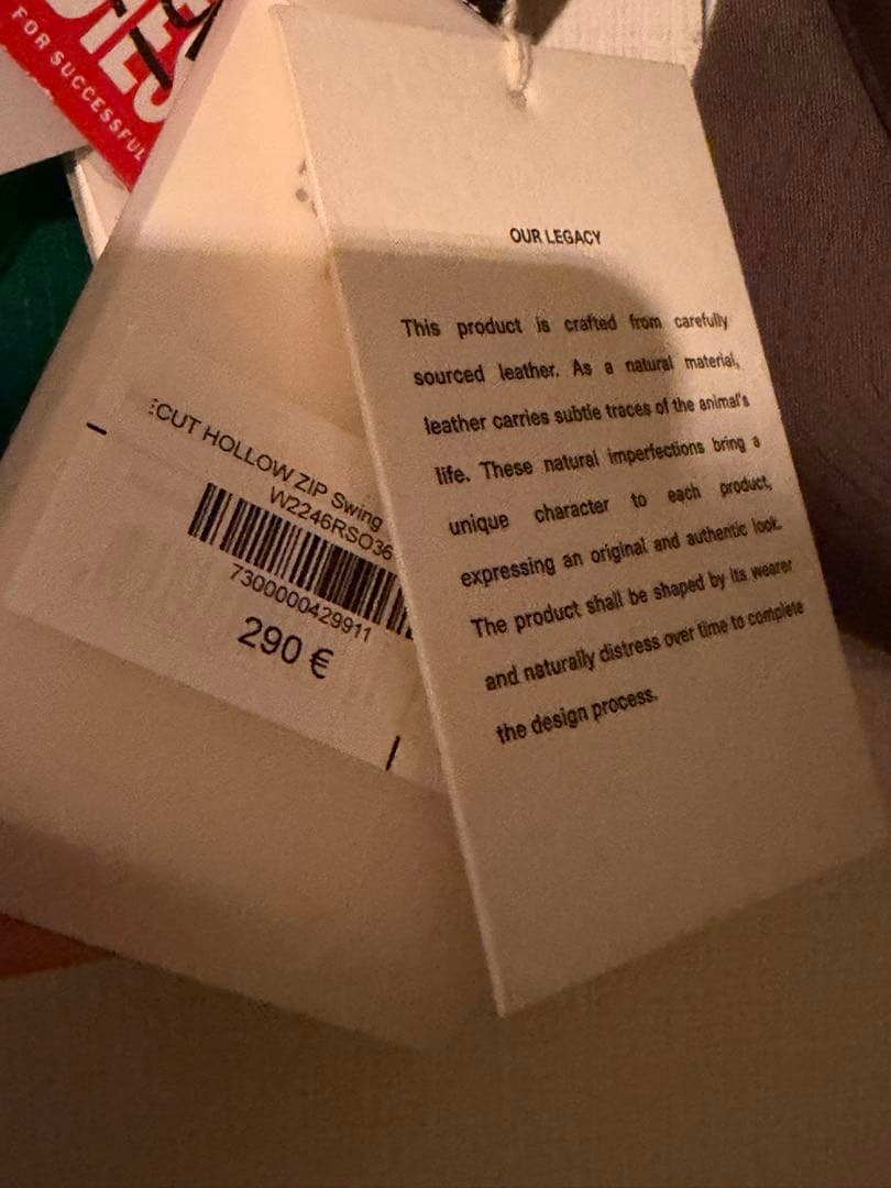 早い者勝ちOUR LEGACY 24ss ZIP JACKET