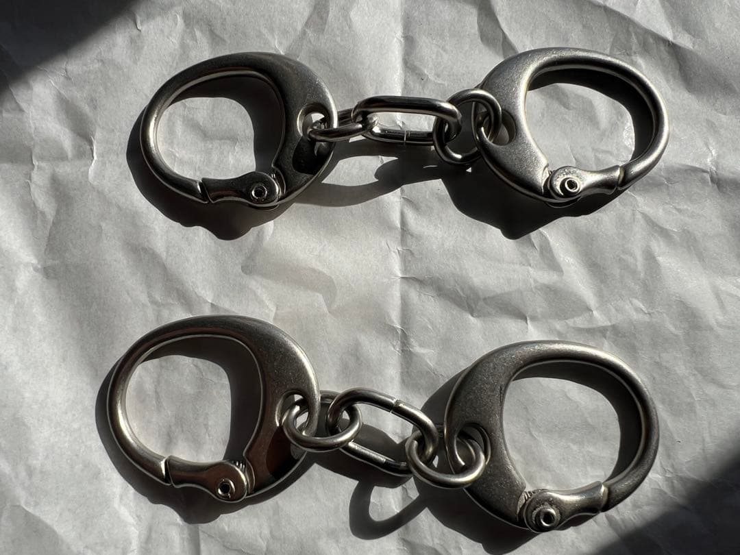 キース　リチャーズ　ブレスレット　バングル　手錠　ストーンズ　シルバー　カフ