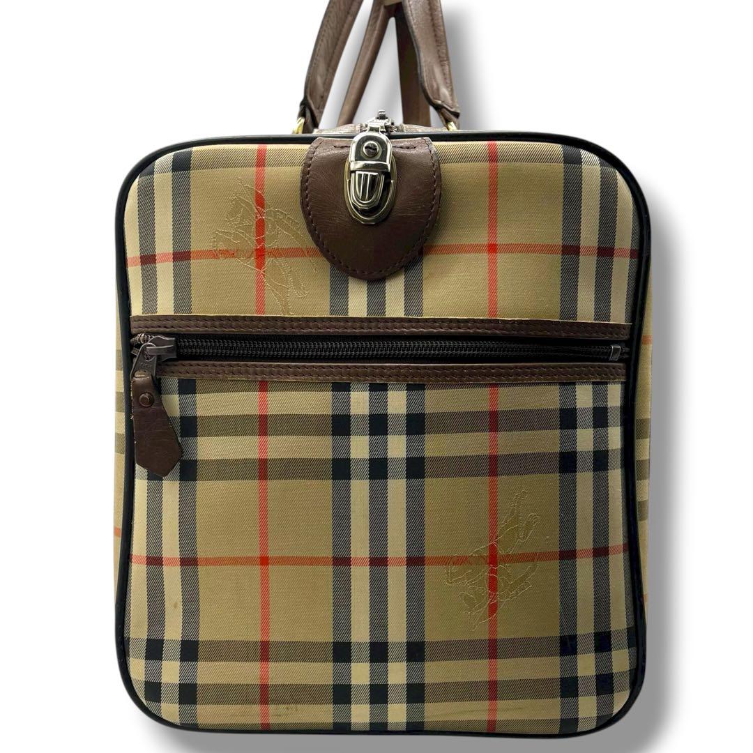 Burberry バーバリー ボストンバッグ A4 ノバチェック 423