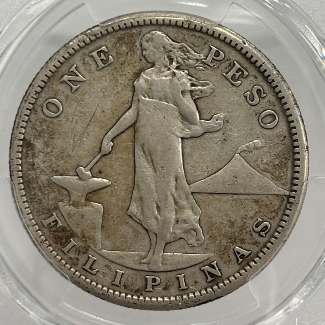 1907-S年 アメリカ領フィリピン女性立像 火山 乙女 PCGS認定