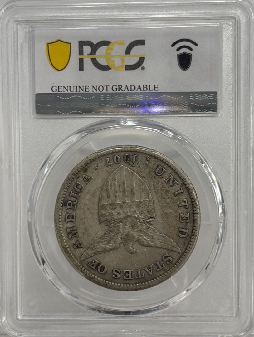 1907-S年 アメリカ領フィリピン女性立像 火山 乙女 PCGS認定