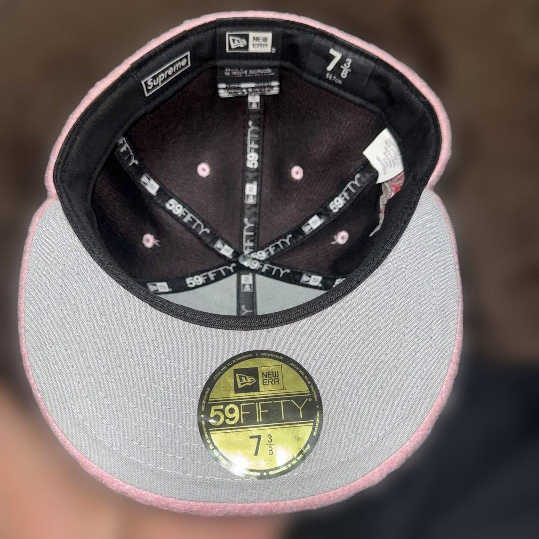 Supreme ピンクキャップ 7 3/8