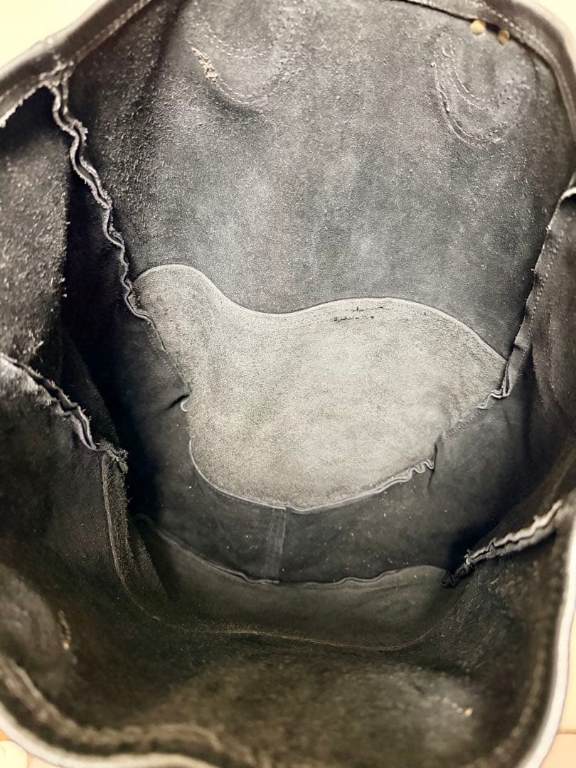 VANSON レザートートバック ブラック