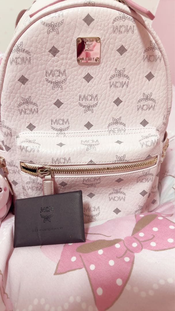 MCM リュック パウダーピンク Smallサイズ