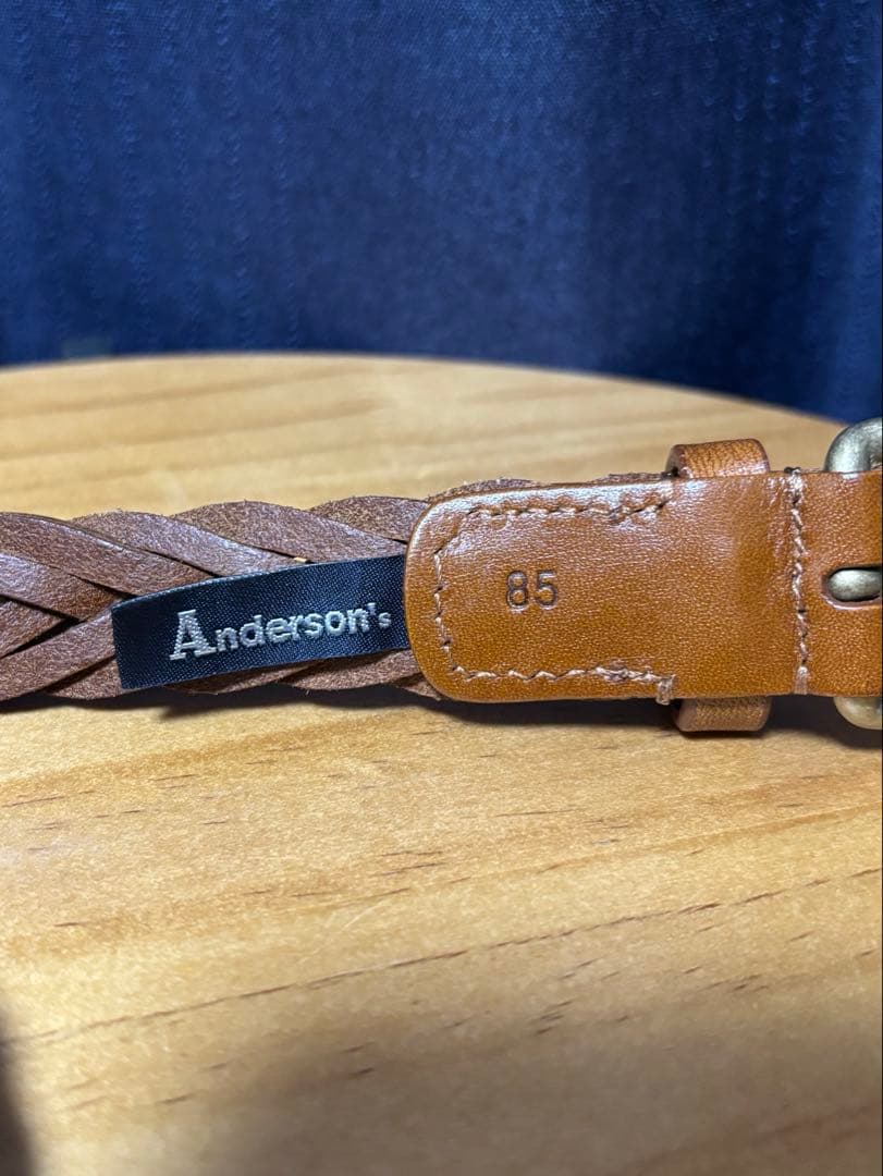 Anderson‘s　ラウンドバックル メッシュベルト
