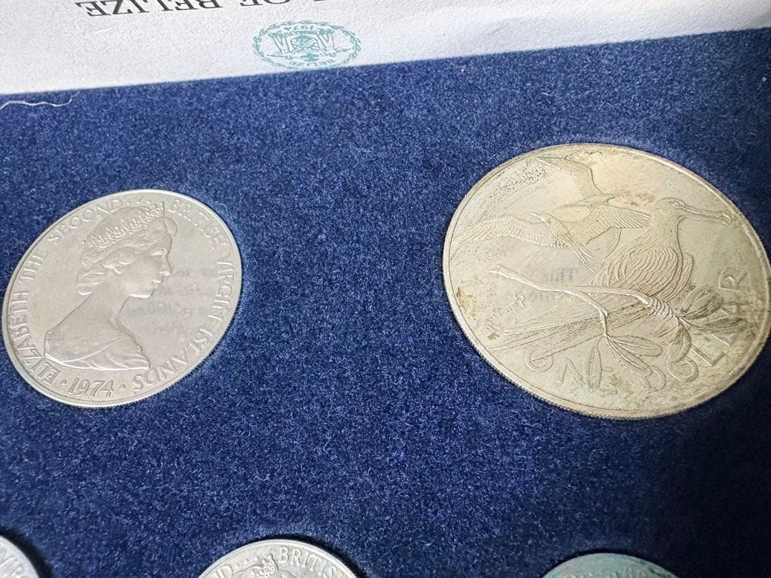 【純度保証】　ヴァージン諸島 プルーフ貨幣セット 1ドル銀貨 24.82g