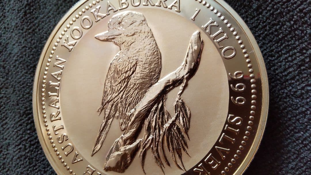 オーストラリアン・クーカバラ 1キロ 銀貨 1995年
