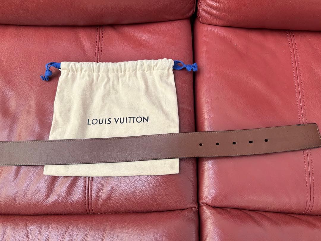 メンズ リバーシブル ベルト ロゴLVシングル　M9232