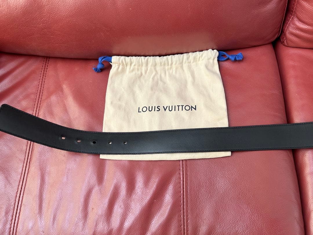 メンズ リバーシブル ベルト ロゴLVシングル　M9232