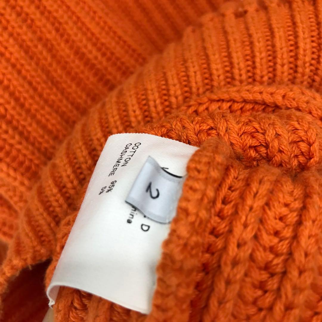 アンユーズド　セーター　2　オレンジ　カシミヤ