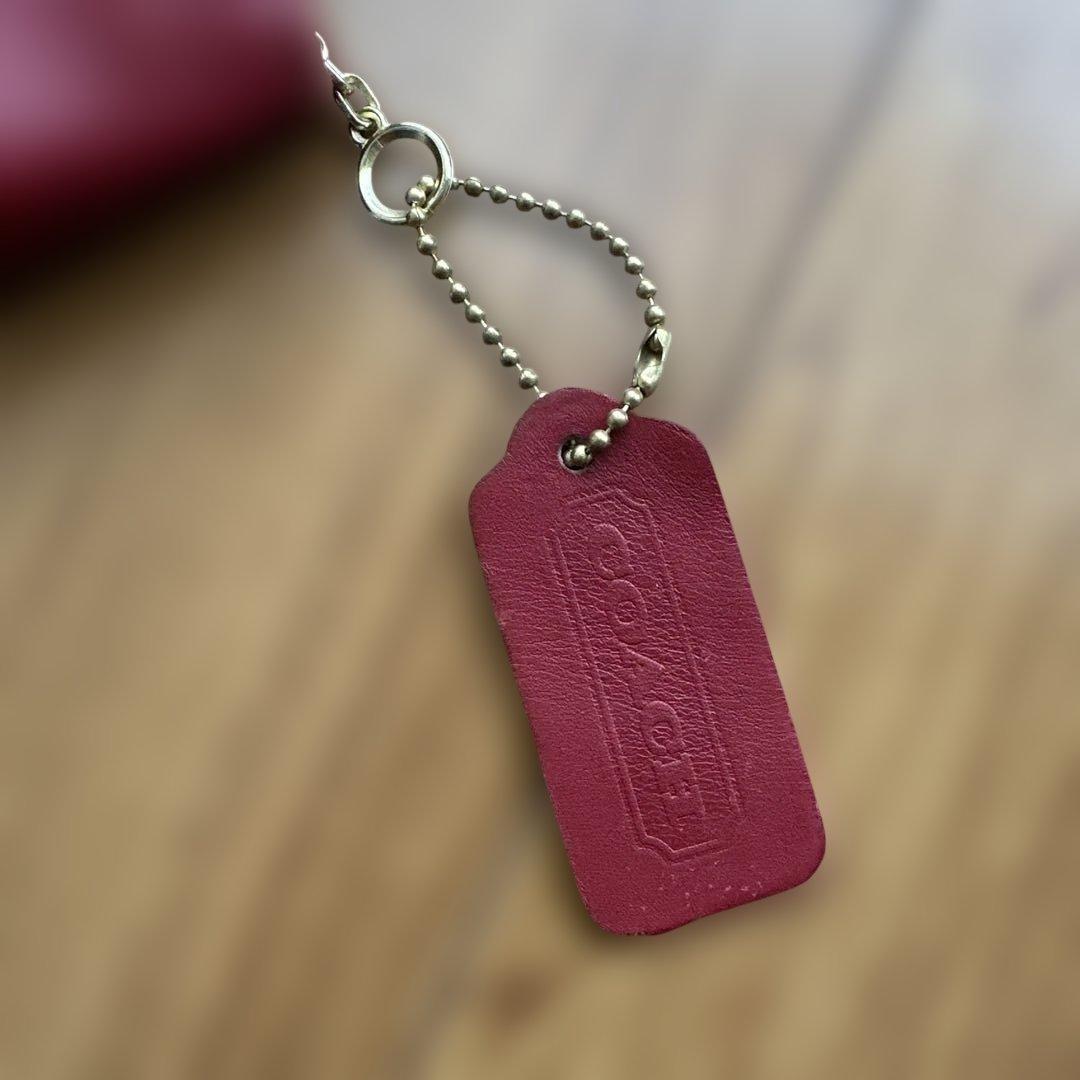 COACHオールドコーチ　赤色小物入れ