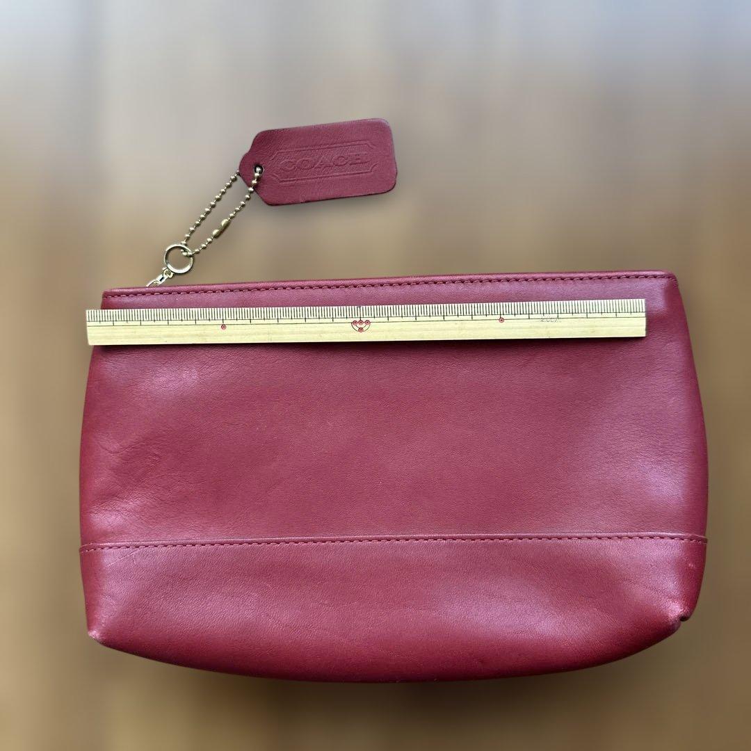 COACHオールドコーチ　赤色小物入れ