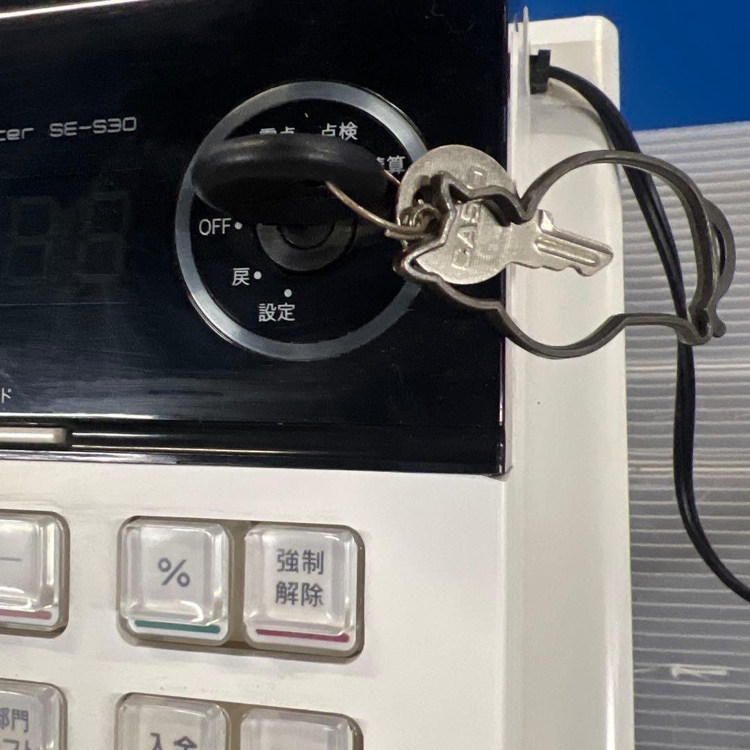 【美品】CASIO レジスター 電子レジスター SE-S30-WE