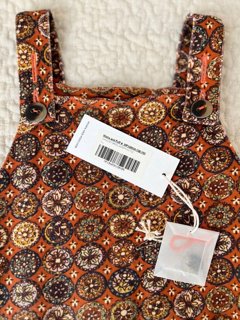 ワンピース Misha and Puff 5y DRESS JASPER FOLK TILE