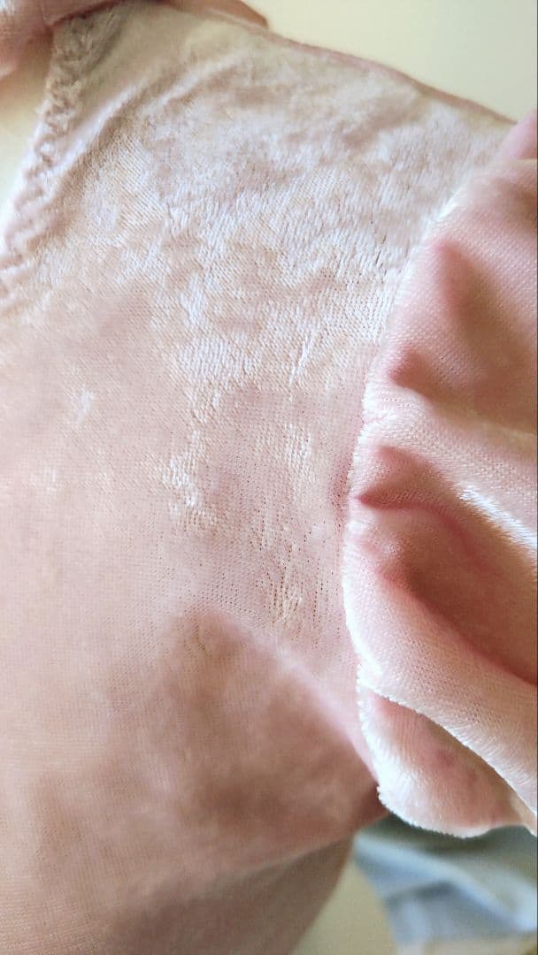 Ｓ～Ｍサイズ／可愛いベビーピンククラッシュベロアのチョーカーリボン娘役レオタード