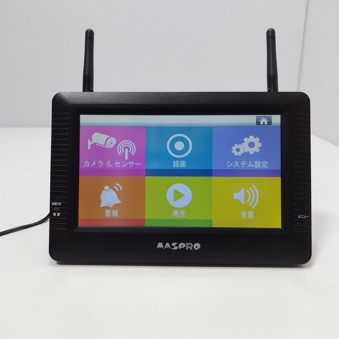 マスプロ　ワイヤレスモニター　防犯カメラ　WHC7M4