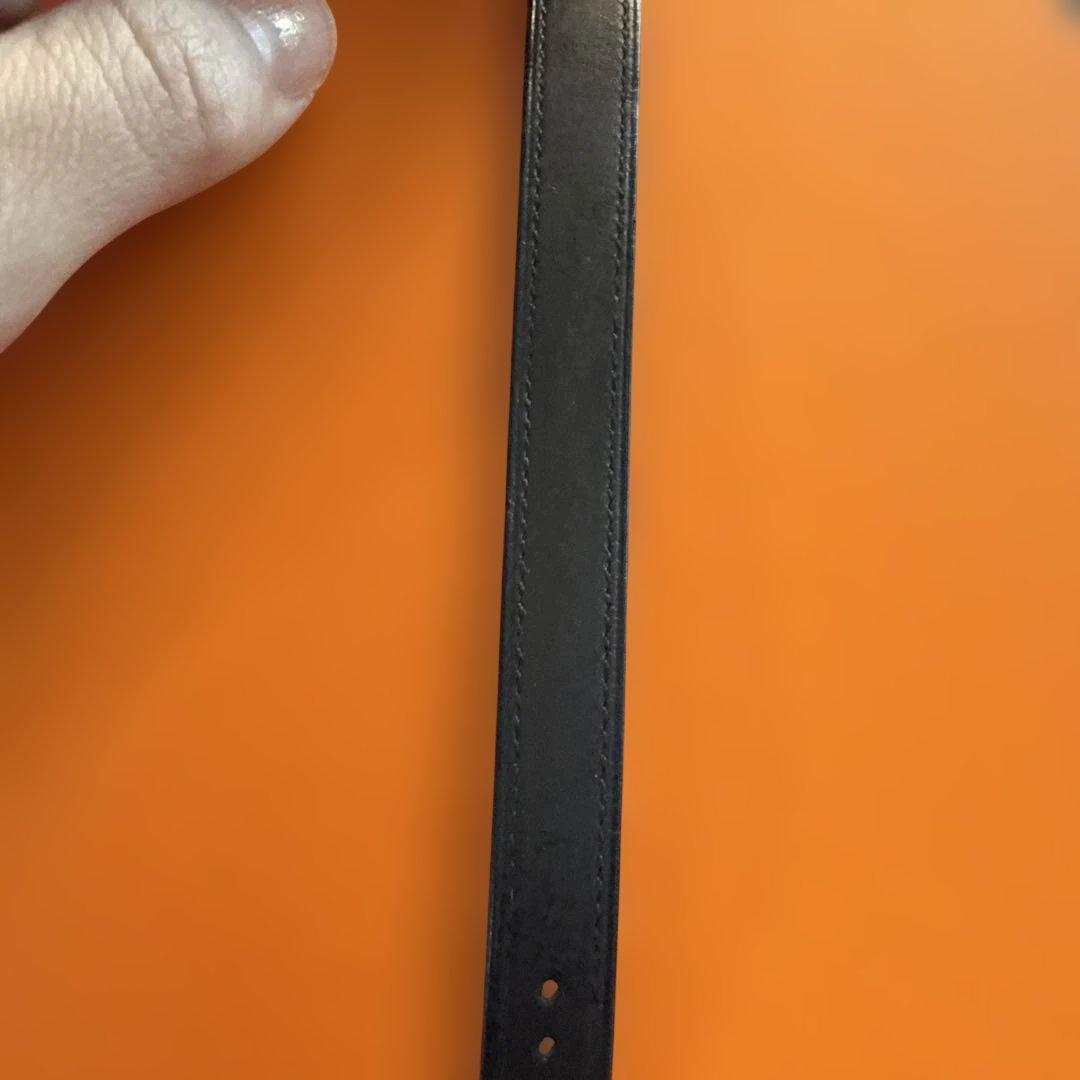 美品　HERMES ケープコッド　ストラップ　ブラック　レザーベルト　二重巻
