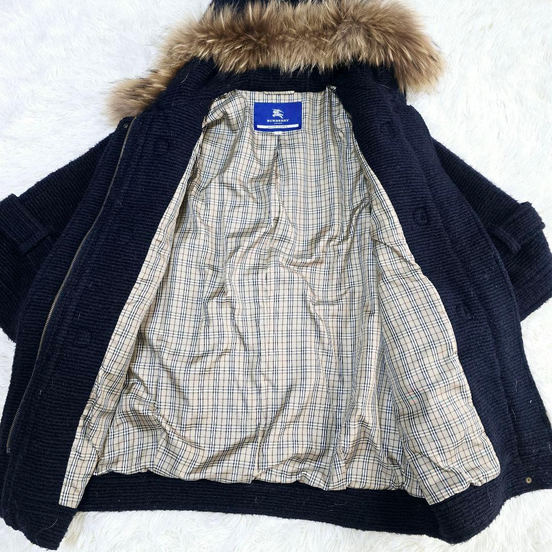 希少✨バーバリーブルーレーベル ダッフルコート ネイビー 38