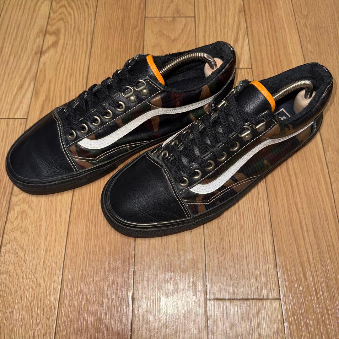 VANS OLD SKOOL MTE 黒x迷彩 中ボア カモ柄
