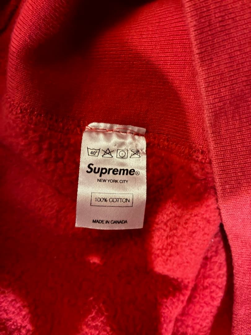 Supreme 赤 パーカー Lサイズ