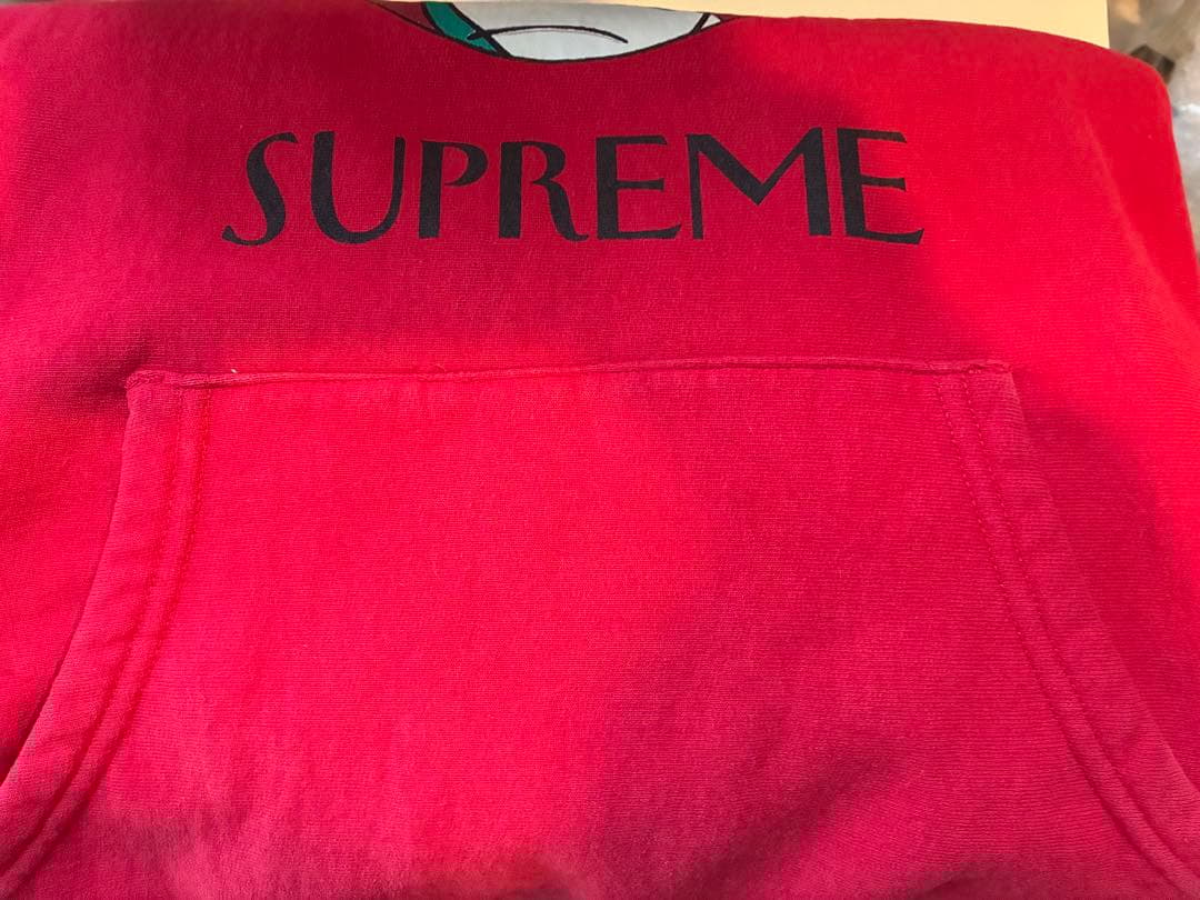 Supreme 赤 パーカー Lサイズ