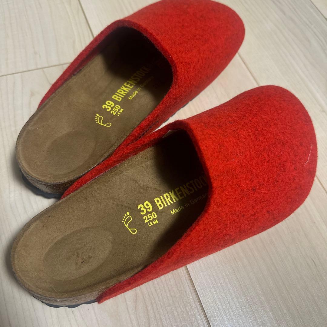 BIRKENSTOCK 赤 サンダル 39