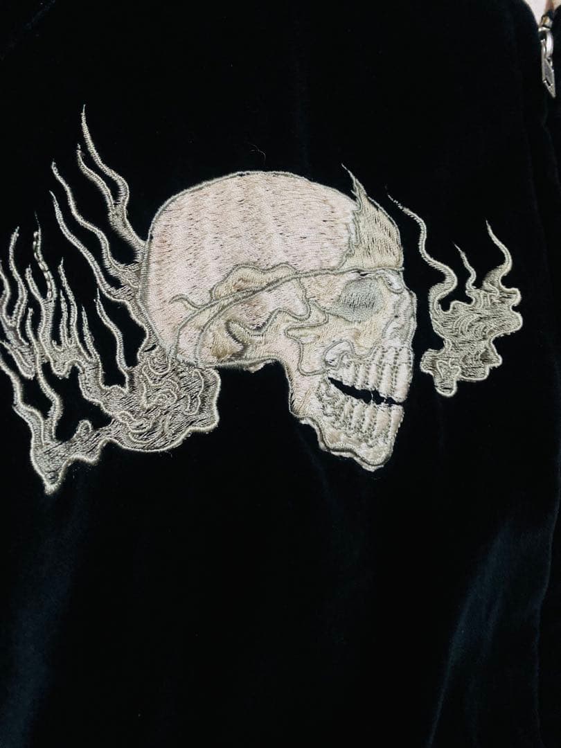 Back Street Crawler 日本　限定　スカジャン スカル　別珍