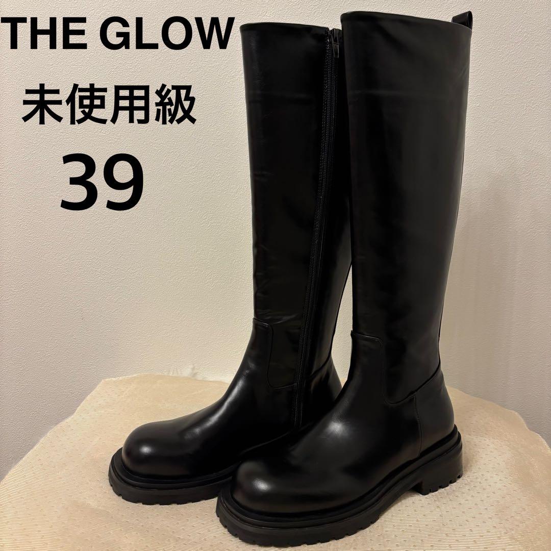 未使用級✨THE glow CANAL JEAN☆ロングブーツ 黒24.5cm