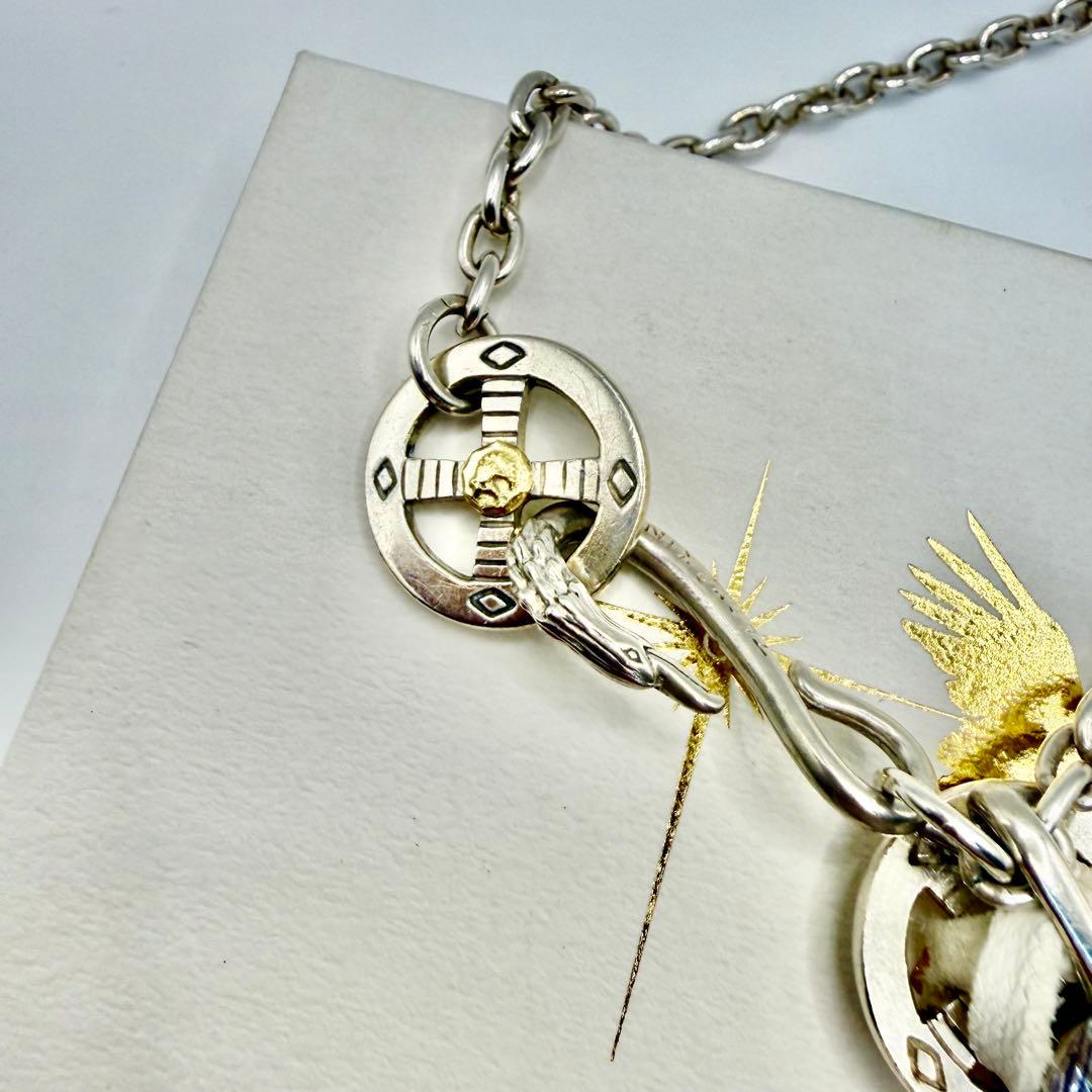 美品　タディ&キング　 SVフェザーGPウルフLL ホイール、ネックレスセット