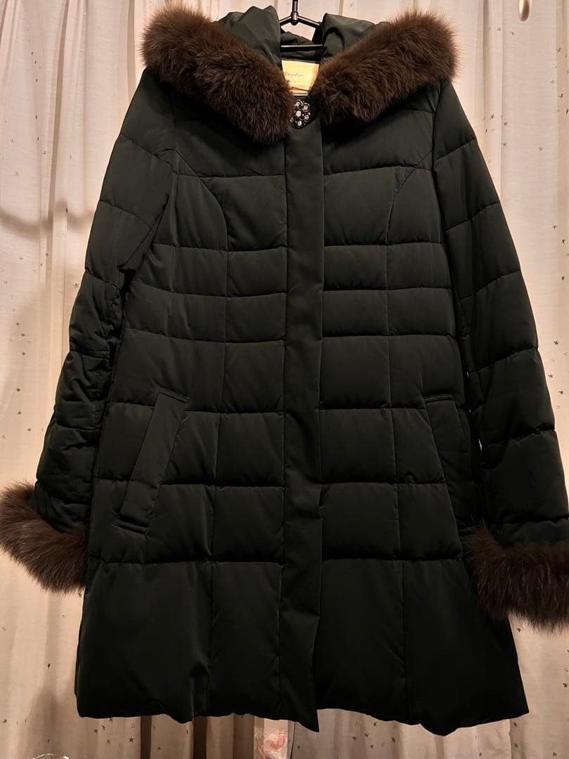 ef-de フォックスファー付　ダウンコート　11号