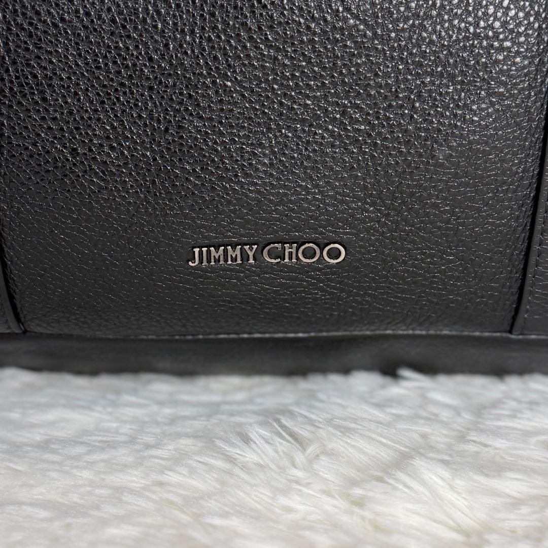 人気♡A4可♡ジミーチュウ ロゴ グレインレザー トートバッグ