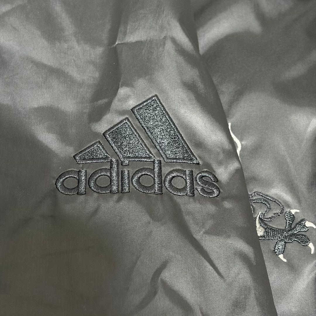 【希少サイズ、日本和柄刺繍】adidasオールブラックスカジャンオーバーサイズ