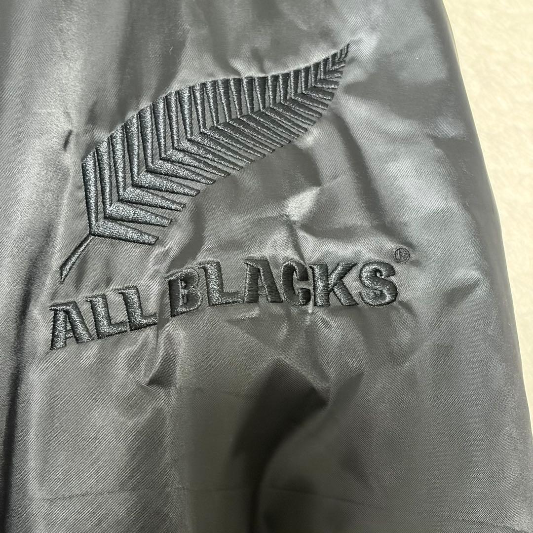 【希少サイズ、日本和柄刺繍】adidasオールブラックスカジャンオーバーサイズ