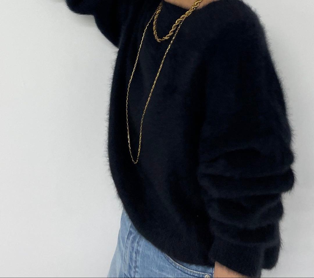 loungedress ラウンジドレスFURカシミヤ　2wayニットカーデ