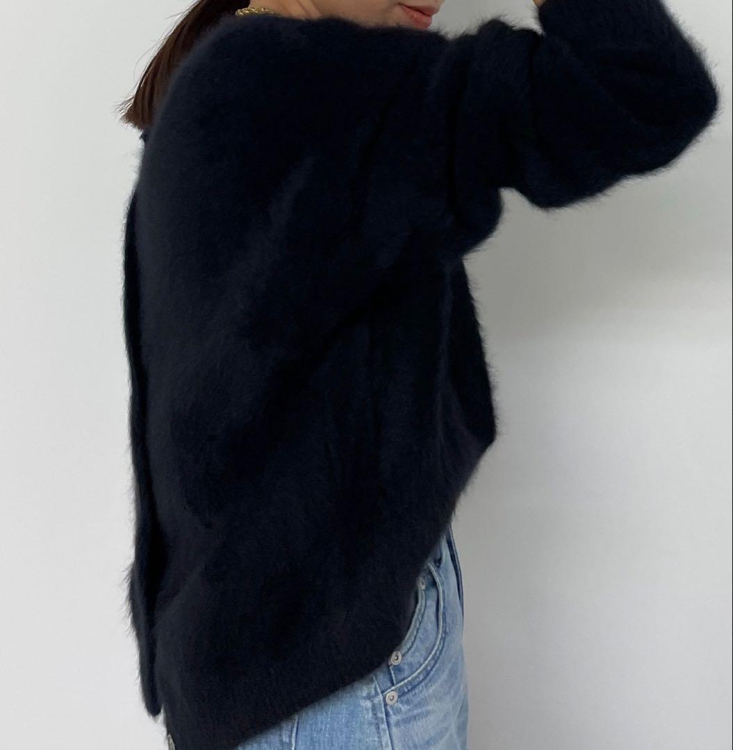 loungedress ラウンジドレスFURカシミヤ　2wayニットカーデ