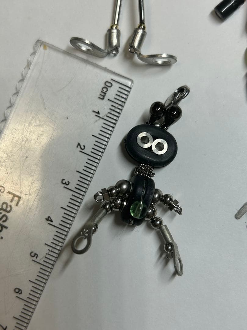 ハンドメイド ロボットチャーム まとめ売り 個性派パーツアート 全22体セット