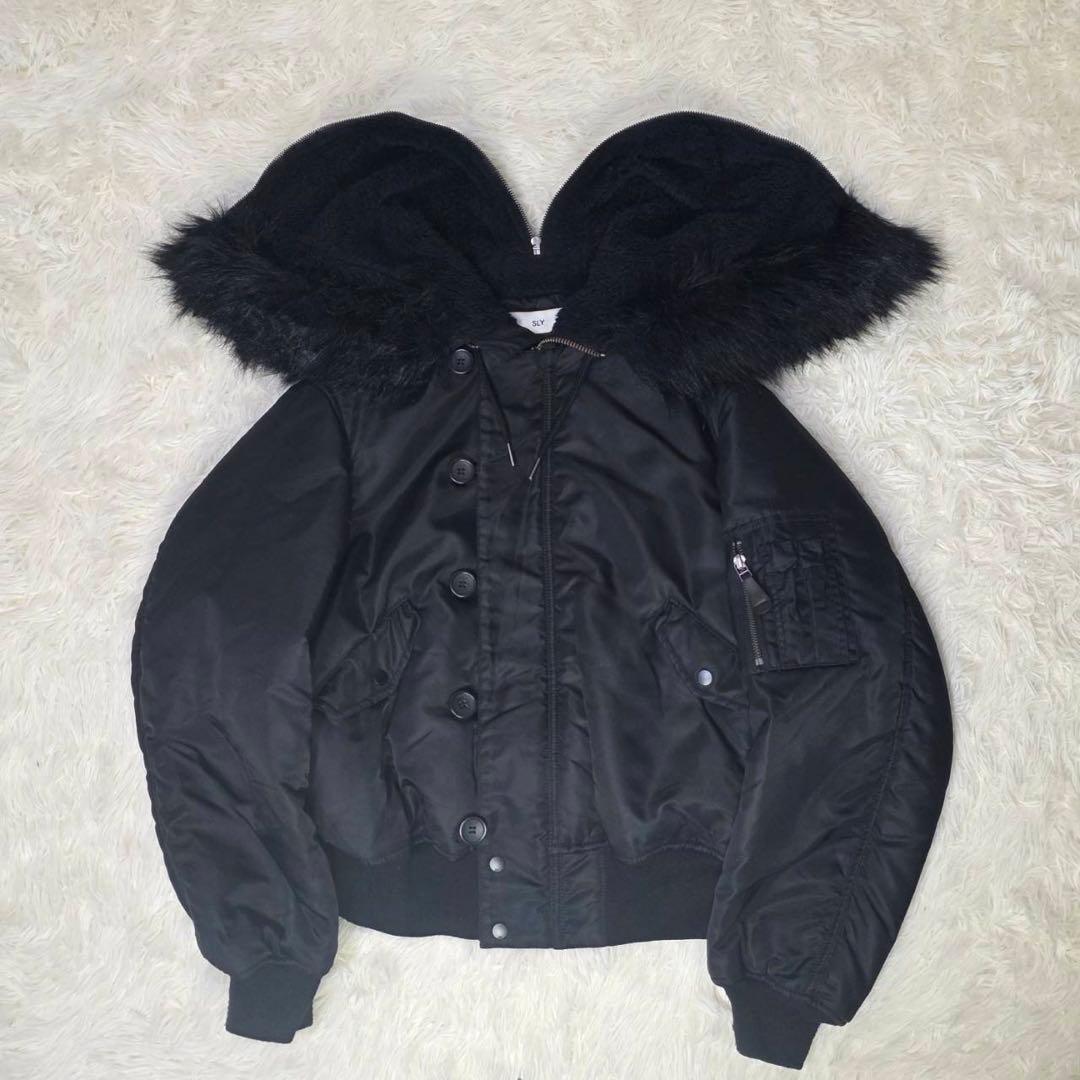 SLY Y2K ファー N-2B フライトジャケット 4way