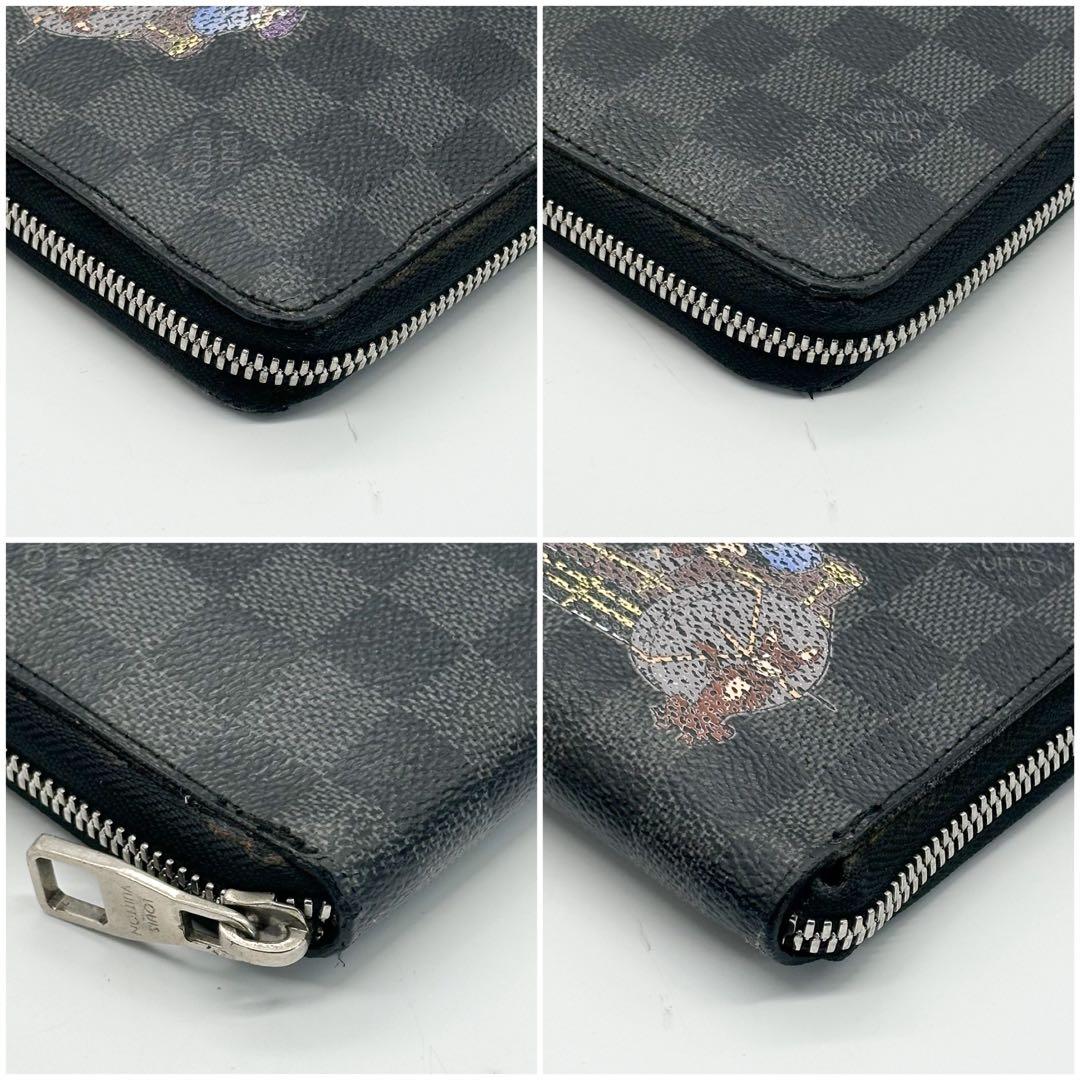 限定品 ルイヴィトン ジッピーオーガナイザー ダミエ イリュストレ ラウンド