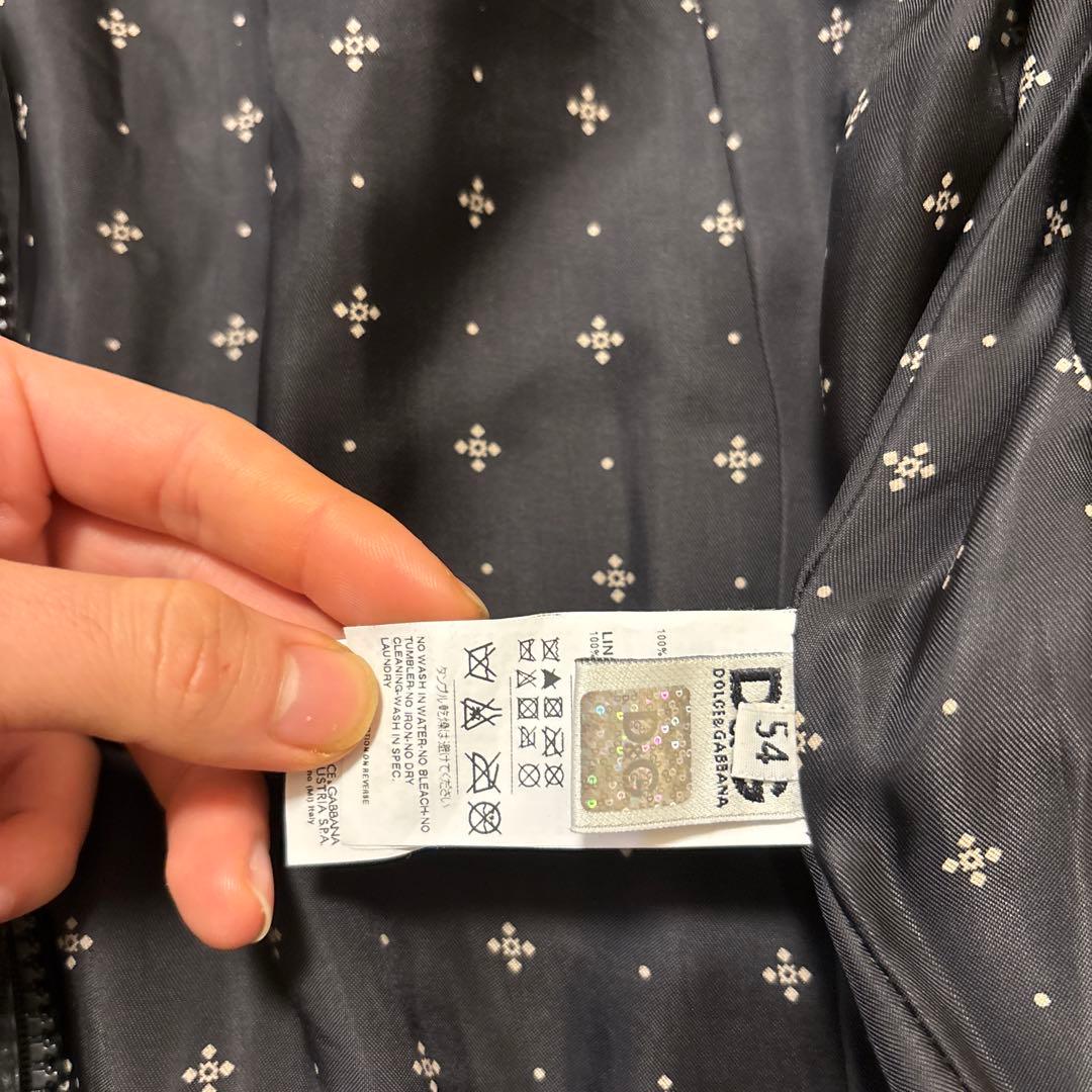 美品⭐️DOLCE&GABBANA ラムレザージャケット リブ 2XLサイズ相当