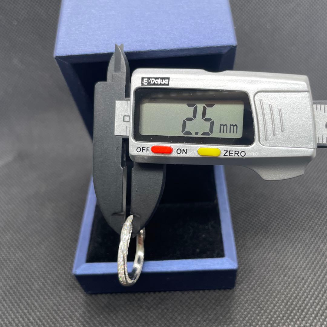 【18号】モアサナイト ツイスト フルエタニティ リング　シルバー