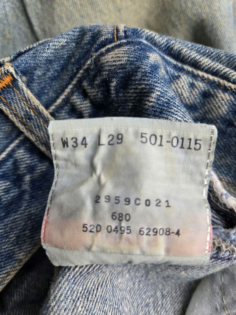 【断捨離】90s Levi's501xx USA製 刻印520 W34 濃淡良し