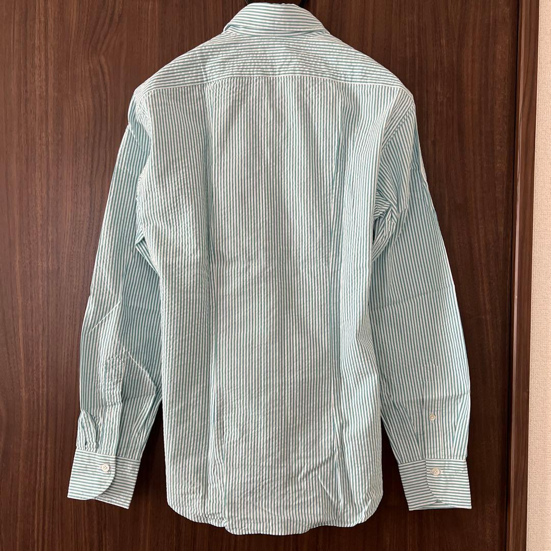 【未使用品】ジャンネット　シアサッカーシャツ　サイズS