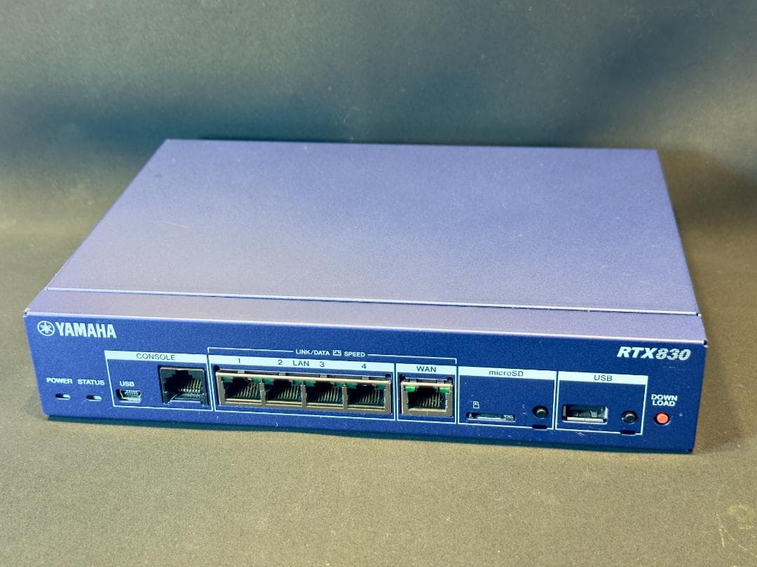 YAMAHA RTX830 ギガアクセス VPN ルーター