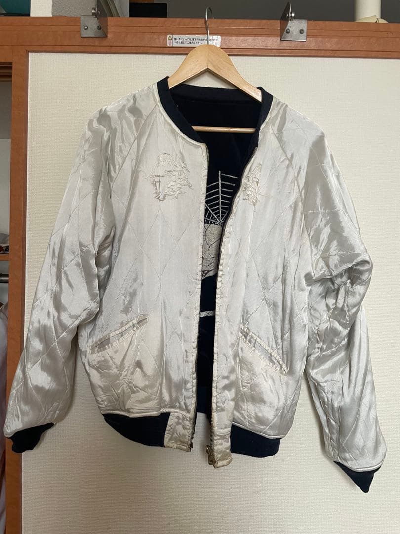 希望値下げ受付けます希少WAREHOUSE 別珍スカジャン髑髏・鷹サイズ38