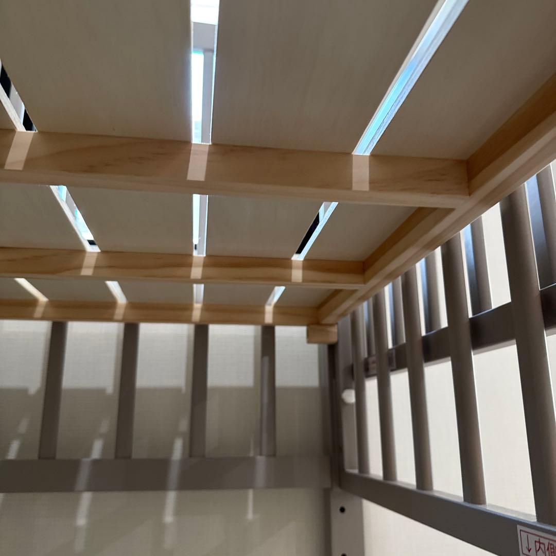 【Kura 】ノモック　wオープンハイタイプ ミニベビーベッド