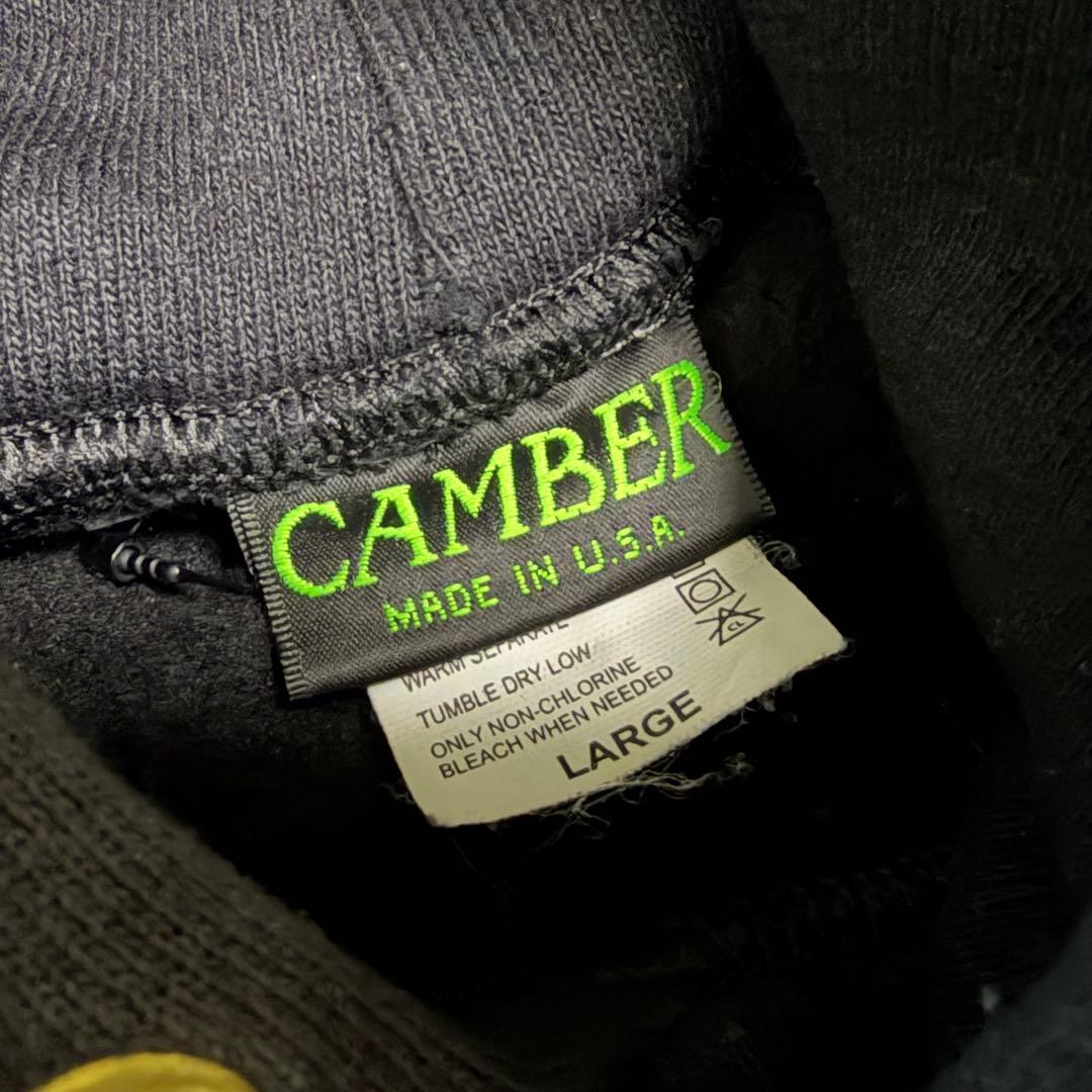 極美品◯CAMBER キャンバー クロスニット パーカー 黒 L
