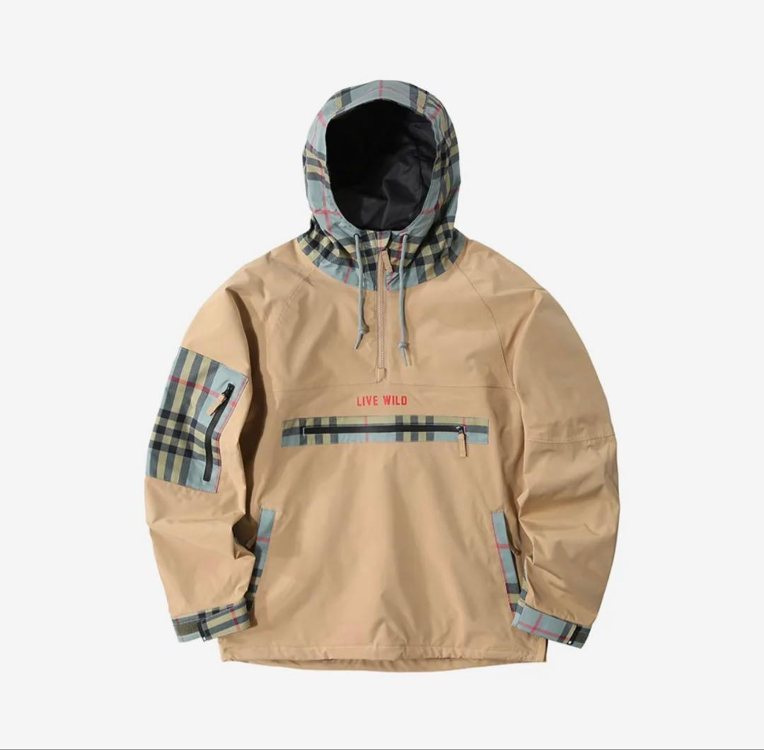 【値下げ】スノーボードウェア 上下セット 新品 L ベージュ 韓国