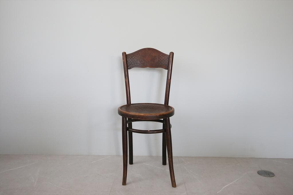 フランスアンティークMundus製ベントウッドチェア/カフェ椅子イス85-186