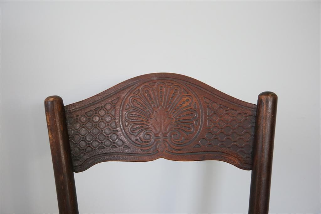 フランスアンティークMundus製ベントウッドチェア/カフェ椅子イス85-186