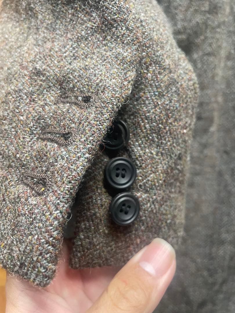 ジャケット・アウター sunsea BRITISH WOOL HERRINGBONE COAT 3